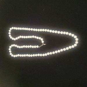 Vintage Monet Tiny Beads Necklace - White